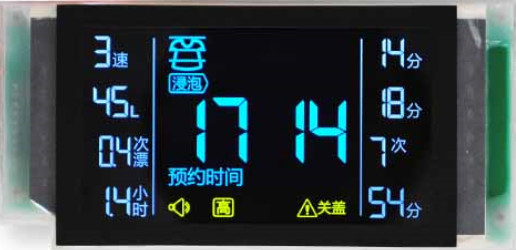 4.5V οθόνη επίδειξης LCD, καρφίτσα ή ζέβρα επίδειξη χαρακτήρα συνδετήρων LCD