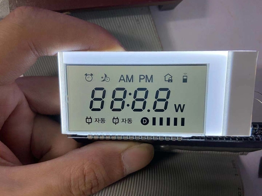 Tn 7 Segment LCD Display 12 O Ρυθμιστικό μονόχρωμο μεταδοτικό μοντέλο LCD Διαφανές χαρακτήρα για ρολόι