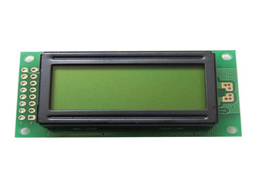 Κιτρινοπράσινος χαρακτήρας 2 τύπων ΣΠΑΔΊΚΩΝ ενότητας επίδειξης μητρών σημείων 0802 LCD γραμμές