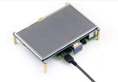 5,0 οθόνη αφής σμέουρων pi TFT ίντσας, επίδειξη οθόνης αφής διεπαφών LCD HDMI USB 