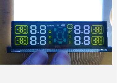 Οθόνη συνήθειας 3v 5v FSTN LCD με την καρφίτσα Connetor 7 μετάλλων επίδειξη τμήματος LCD