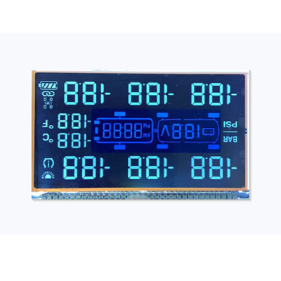 Μεταδιδόμενη προσαρμοσμένη μονοχρωματική επίδειξη 6 LCD οθόνη ψηφίων