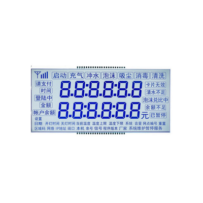 Πίνακας οθόνης LCD Digit , Μονόχρωμη μονάδα οθόνης LCD 7 τμημάτων