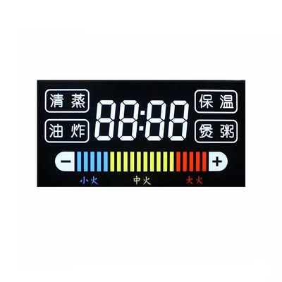4,5V Προσαρμογή οθόνης LCD 7 τμημάτων, Μονάδα μονόχρωμης LCD υγρών κρυστάλλων
