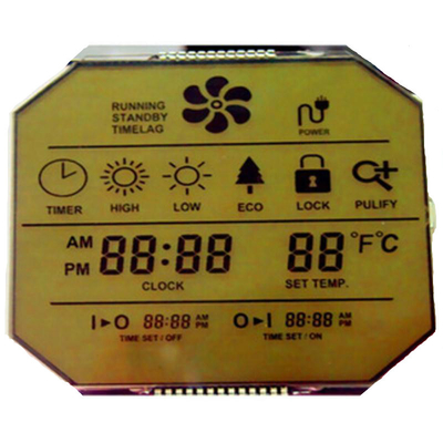 Οθόνη LCD 5 ψηφίων 7 τμημάτων, έγχρωμη οθόνη LCD VA για ταχύμετρο αυτοκινήτου