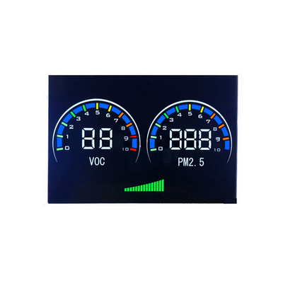Ψηφιακή μετάδοση μονόχρωμη οθόνη LCD 7 τμημάτων για οθόνη αυτοκινήτου
