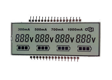 Μονοχρωματική γκρίζα FSTN 7 επίδειξη τμήματος LCD συνήθειας με Backlight των άσπρων οδηγήσεων
