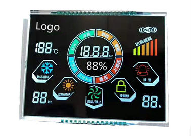 μεταδιδόμενη μονοχρωματική αριθμητική οθόνη επίδειξης 3.5V VA LCD ενότητα ψηφίων LCD επτά τμήματος