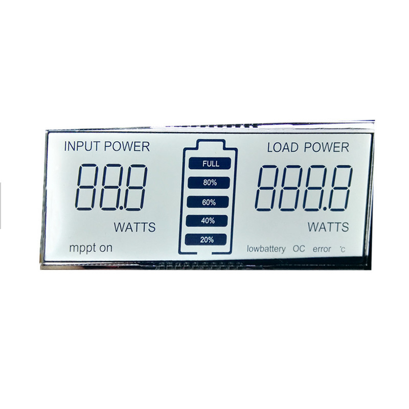Μονόχρωμη μικρή οθόνη LCD 6 ψηφίων θετική TN 50 ακίδων 6 ψηφίων 7 τμήματος