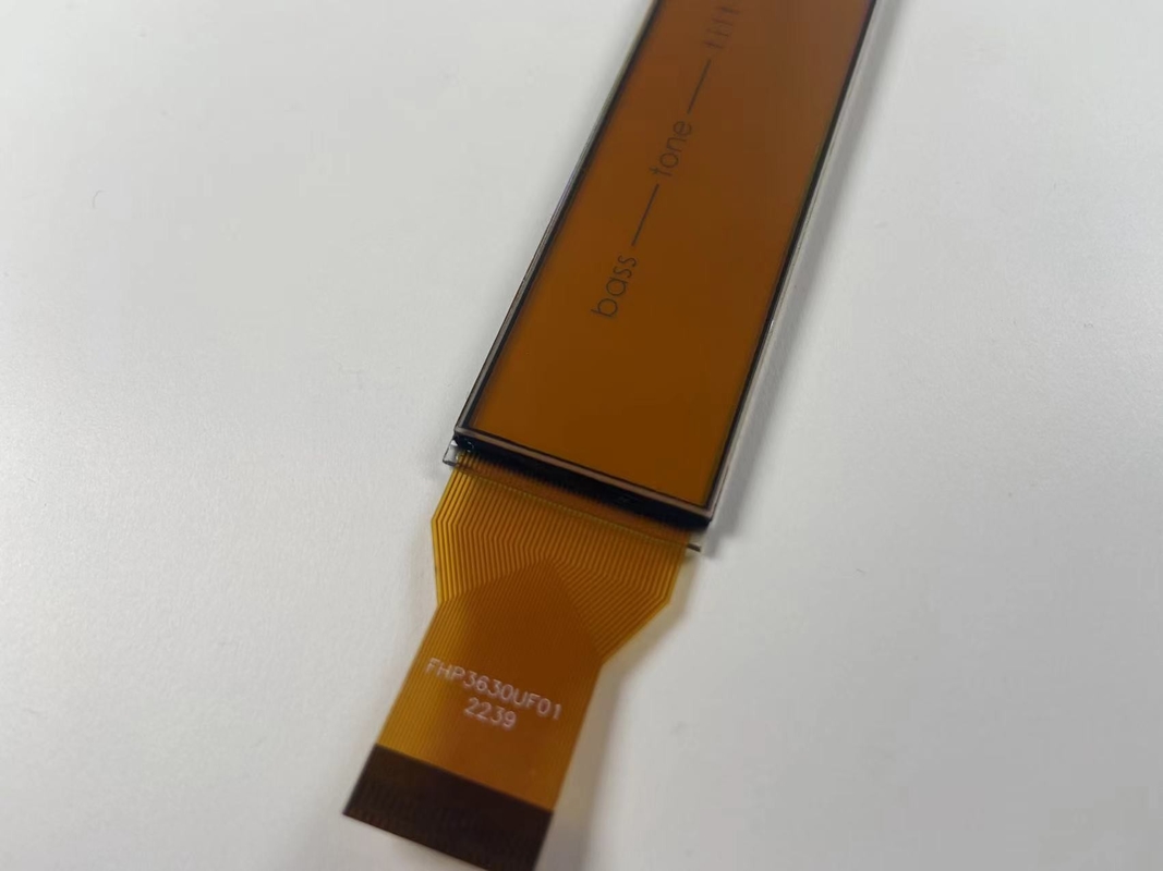 Θετική μήτρα HTN LCD οθόνη Μονοχρώμη 7 τμήματα Μεταδοτική γραφική οθόνη LCD για ήχο