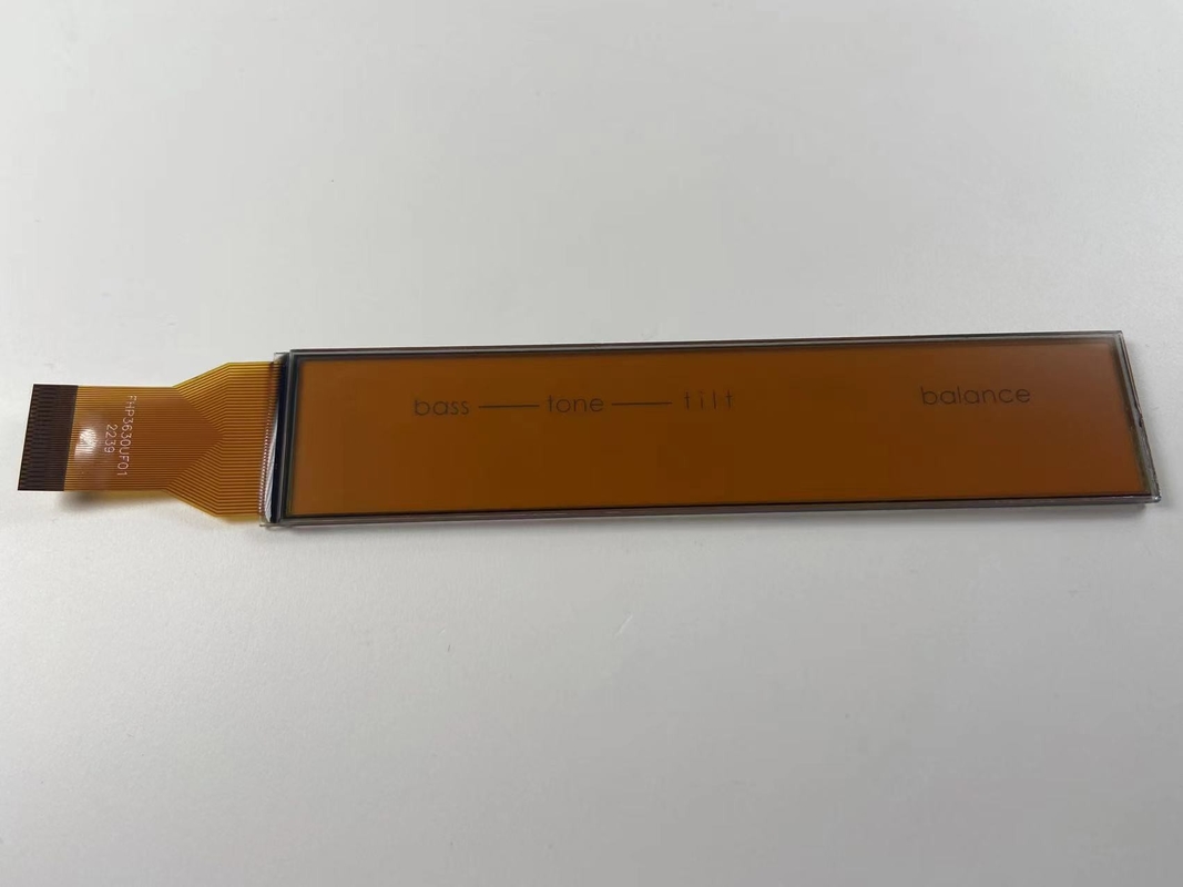 Θετική μήτρα HTN LCD οθόνη Μονοχρώμη 7 τμήματα Μεταδοτική γραφική οθόνη LCD για ήχο