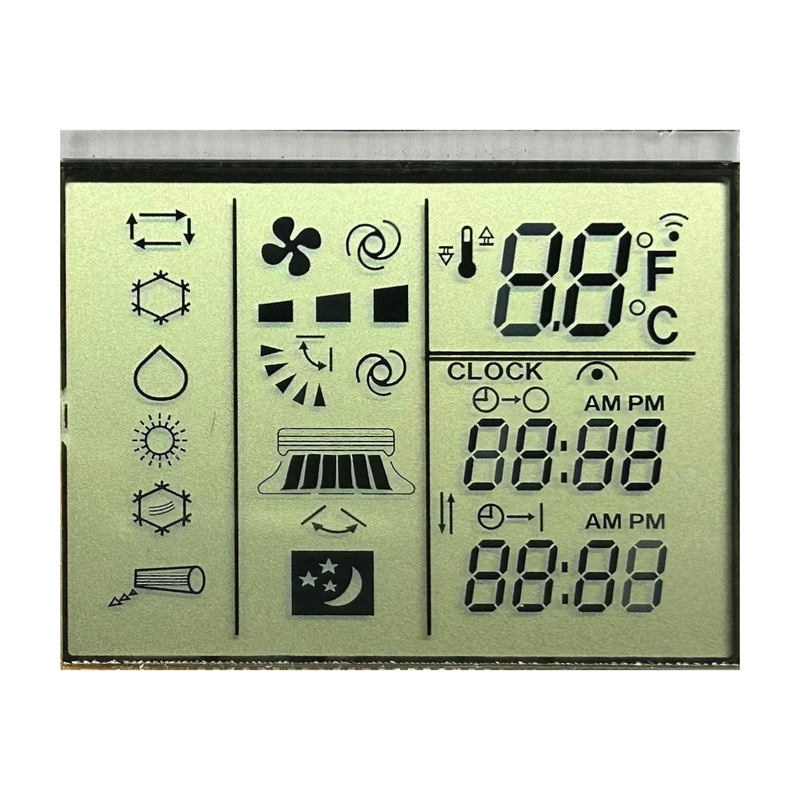 3.0 V Επικαιρετικά ανακλαστικό τμήμα TN LCD κλιματιστικό τηλεχειριστήριος ρυθμιστής θερμοκρασίας
