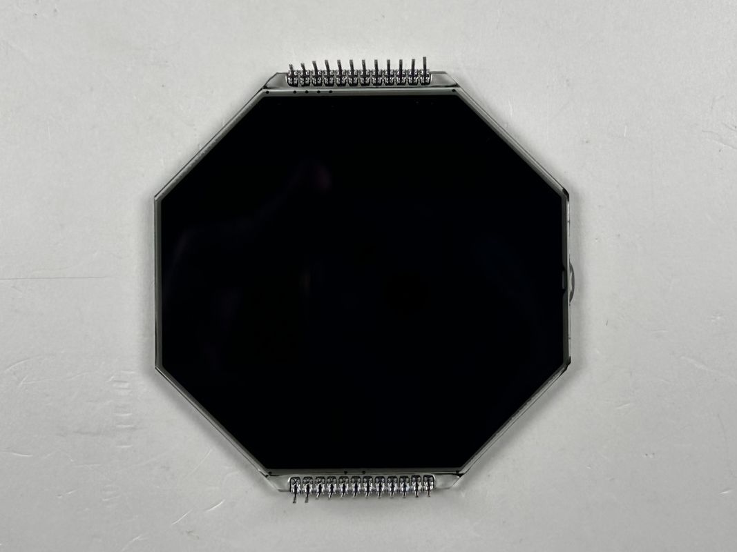 Προσαρμοσμένη Matrix HTN LCD οθόνη οκτώ σχήμα μονοχρώματος 7 τμήματα γραφική οθόνη LCD για όργανα μοτοσυκλέτας