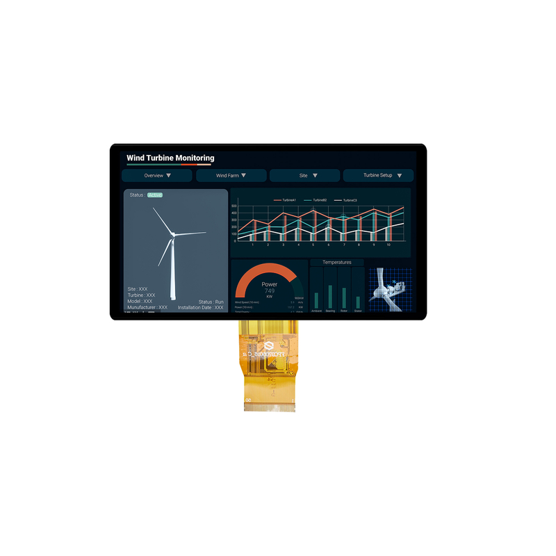 Προσαρμοσμένη Οθόνη TFT LCD 5 ιντσών και 7 ιντσών για Βιομηχανική Χρήση | Οθόνη TFT Υψηλής Φωτεινότητας