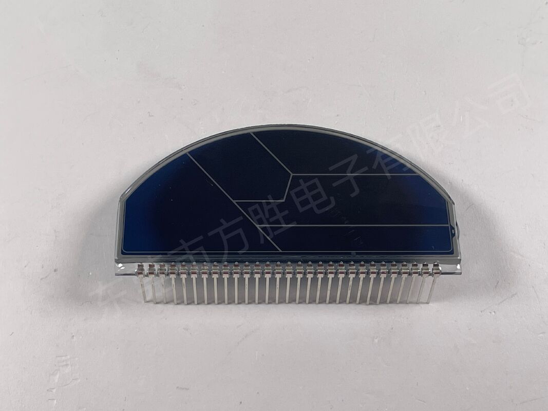 Προσαρμοσμένη Μπλε Μεμβράνη Οθόνη LCD Μοτοσυκλέτας Οθόνες LCD Μονόχρωμες Ημικυκλικές Οθόνες LCD Ταχυμέτρου