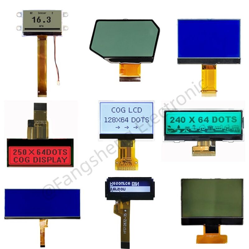 OEM COG LCD 128x64 192x64 240x128 COG LCD Factory ST7567 Οθόνη COG για βιομηχανικό έλεγχο