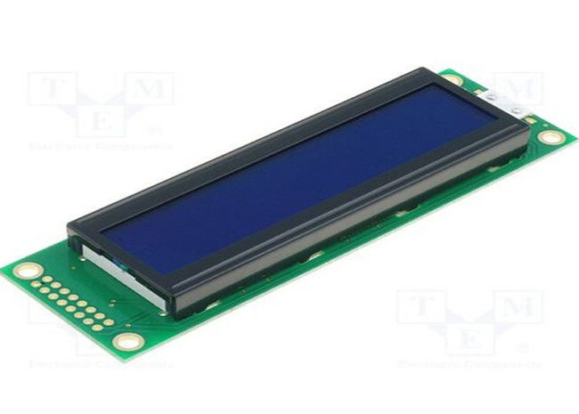 20 X 2 μικρή ενότητα επίδειξης χρώματος LCD, επιτροπή επίδειξης μητρών σημείων του 2002 μονοχρωματική