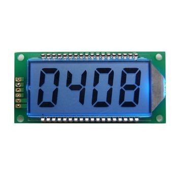 4 ψηφίο επίδειξη χρώματος VA LCD 7 τμήματος με το σχέδιο συνήθειας εκτύπωσης μεταξιού