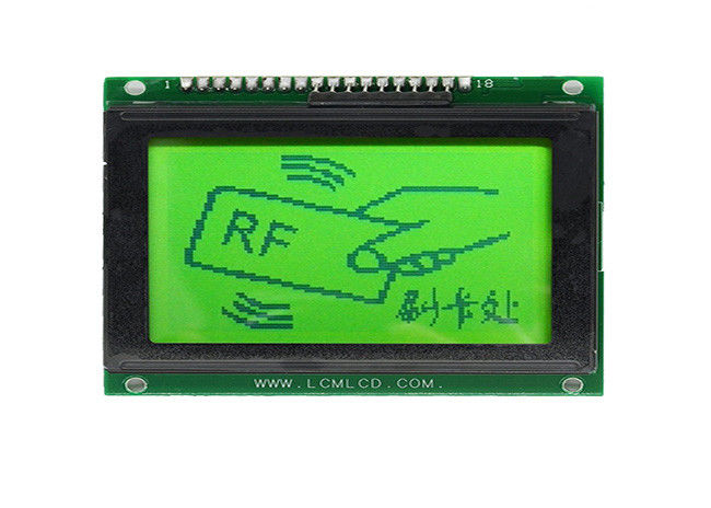 18 καρφίτσες 128 X 64 γραφική LCD ενότητας γωνία εξέτασης της TN 12864 οθόνης Stn θετική