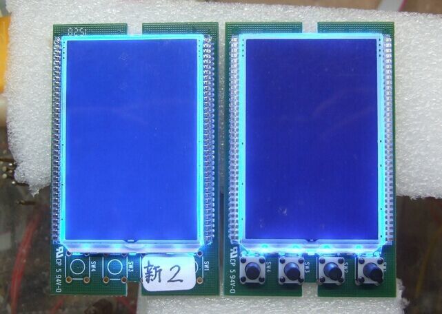 Προσαρμοσμένη αρνητική LCD μπλε Backgound 7 τμήματος LCD επίδειξη επίδειξης HTN για τον αθλητισμό Equiment