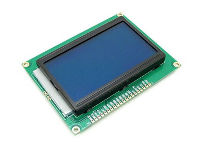 5V 12864 γραφική οθόνη ΣΠΑΔΊΚΩΝ LCD μητρών σημείων ενότητας 128 X 64 επίδειξης LCD με μπλε Backlight
