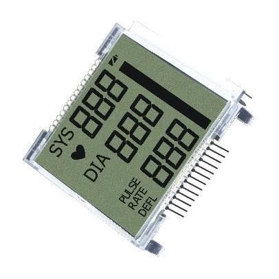 Μονοχρωματική επίδειξη 7 τμήμα 4 της TN LCD ψηφίο αλφανουμερικό με τον αδιάβροχο συνδετήρα 18 καρφίτσα