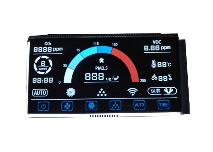 Οθόνη επίδειξης συνήθειας VA LCD 14 αρνητικό ψηφίο 7 επίδειξης ενότητας τμήματος LCD ενότητα τμήματος LCD