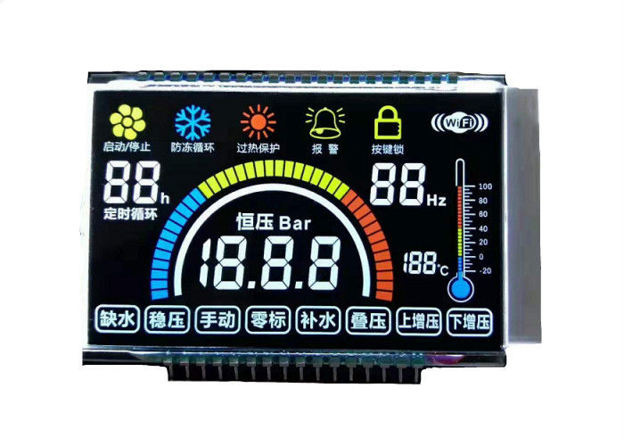 Οθόνη επίδειξης συνήθειας VA LCD 14 αρνητικό ψηφίο 7 επίδειξης ενότητας τμήματος LCD ενότητα τμήματος LCD