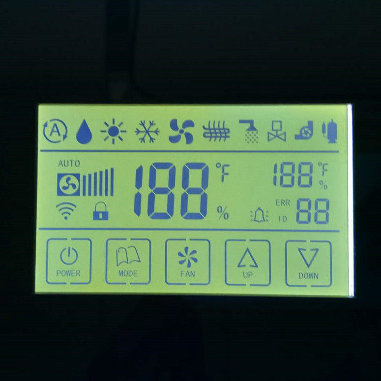 Σχέδιο FSTN συνήθειας τμήματος LCD/επίδειξη της TN LCD, ζέβες μεταδιδόμενο μονοχρωματικό LCD παιχνίδι συνδετήρων για το υδρόμετρο