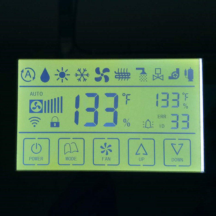 Σχέδιο FSTN συνήθειας τμήματος LCD/επίδειξη της TN LCD, ζέβες μεταδιδόμενο μονοχρωματικό LCD παιχνίδι συνδετήρων για το υδρόμετρο