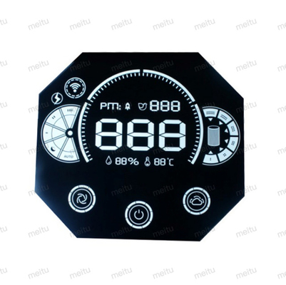 Οθόνη LCD 5 ψηφίων 7 τμημάτων, έγχρωμη οθόνη LCD VA για ταχύμετρο αυτοκινήτου