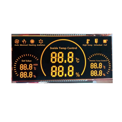 4.5V οθόνη επίδειξης LCD, καρφίτσα ή ζέβρα επίδειξη χαρακτήρα συνδετήρων LCD