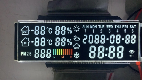 Υψηλής αντίθεσης VA Lcd οθόνη μεταδοτική αρνητική 7 τμήματα PIN συνδεθείτε φορητό ιατρικό