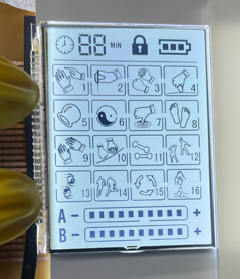 3.6V θετική μήτρα HTN LCD οθόνη μεταδοτική γραφική οθόνη LCD για μασάζ