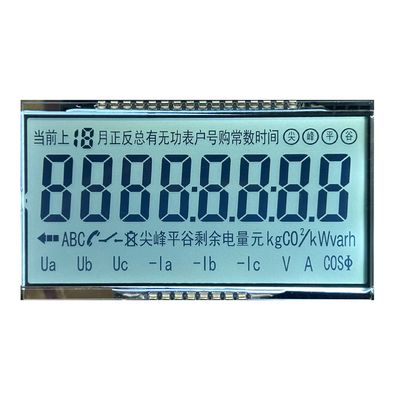 6 O' CLOCK θετική διαφλαστική οθόνη HTN LCD οθόνη μετρητή ηλεκτρικής ενέργειας μονόχρωμη οθόνη