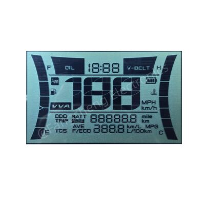 Προσαρμοσμένη οθόνη LCD 7 Segment Motorcycle Speedometer Htn LCD Screen Transflective Motorcycle Speedometer Κατασκευαστής