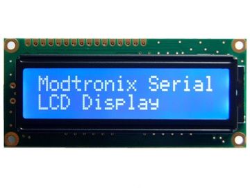 Μπλε αρνητική ενότητα 16x2 LCD, ευρεία γωνία εξέτασης επίδειξης χαρακτήρα LCD των άσπρων οδηγήσεων