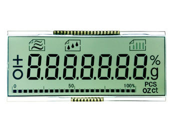 Μονοχρωματική επίδειξη 7 τμήμα 4 της TN LCD ψηφίο αλφανουμερικό με τον αδιάβροχο συνδετήρα 18 καρφίτσα