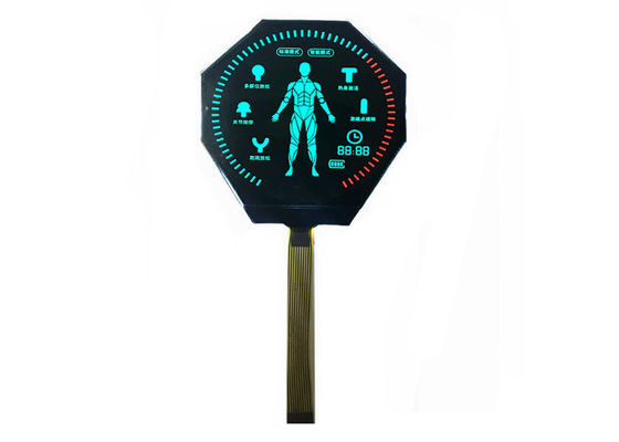 VA προσαρμοσμένη επίδειξη τμήματος LCD επίδειξης LCD ενότητα, στρογγυλή οθόνη επίδειξης LCD αρνητική, ψηφίο 14 ενότητα τμήματος LCD