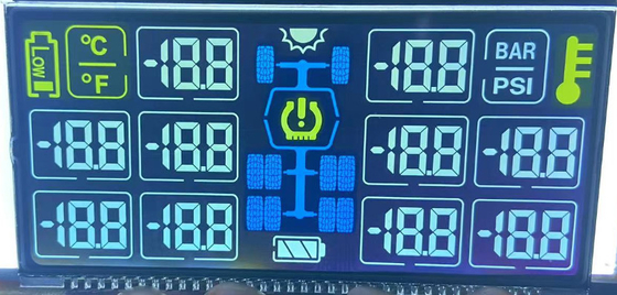 Μαύρη άσπρη μονοχρωματική LCD επίδειξη VA συνήθειας DFSTN αρνητική για το όχημα που τοποθετείται