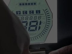 Εικονική οθόνη LCD HTN Μονοχρωματική οθόνη LCD 7 τμημάτων για όργανα